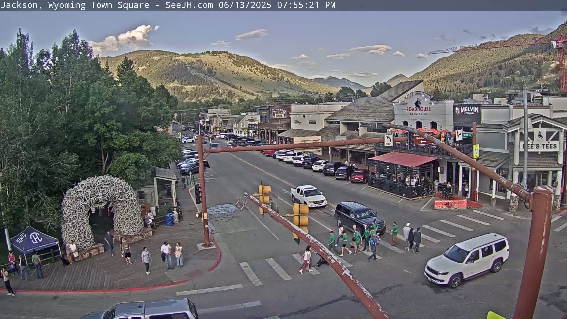 Jackson Hole, Jackson Town Junction Easy View Live Cam - Jackson, Teton, Wyoming, USA