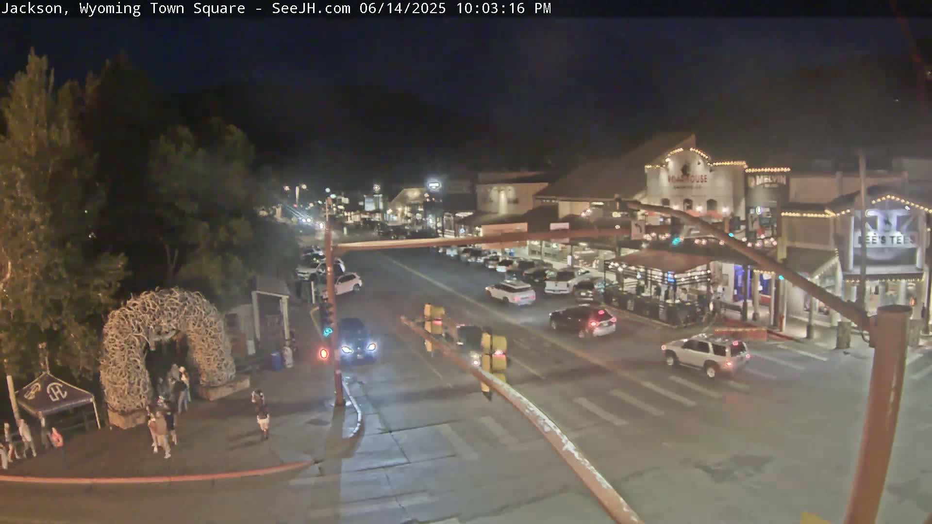 Jackson Hole, Jackson Town Junction Easy View Live Cam - Jackson, Teton, Wyoming, USA