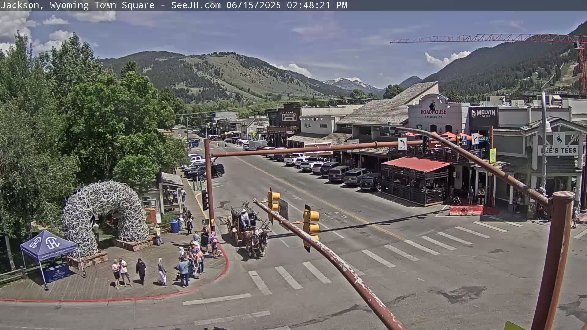 Jackson Hole, Jackson Town Junction Easy View Live Cam - Jackson, Teton, Wyoming, USA
