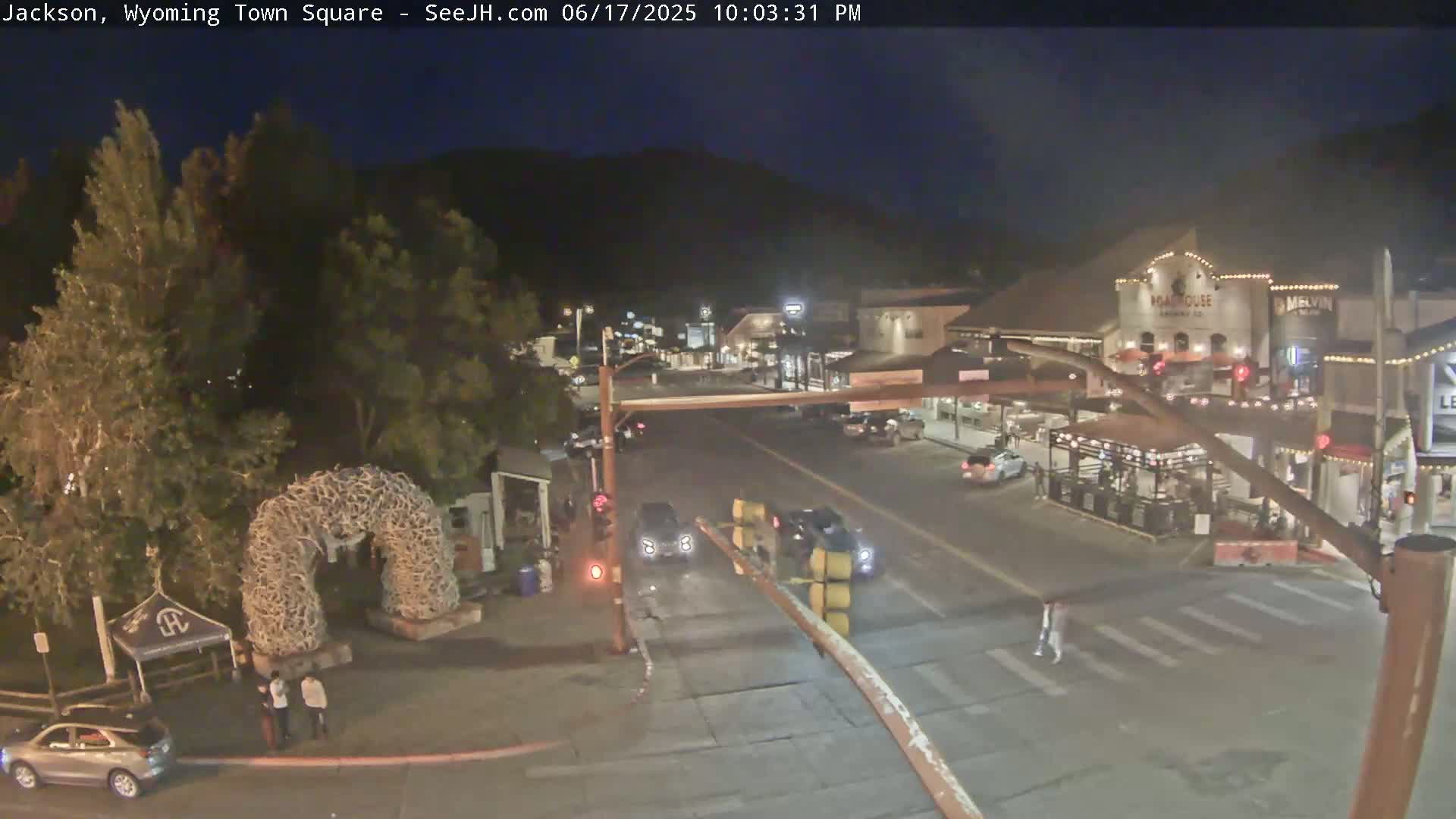 Jackson Hole, Jackson Town Junction Easy View Live Cam - Jackson, Teton, Wyoming, USA