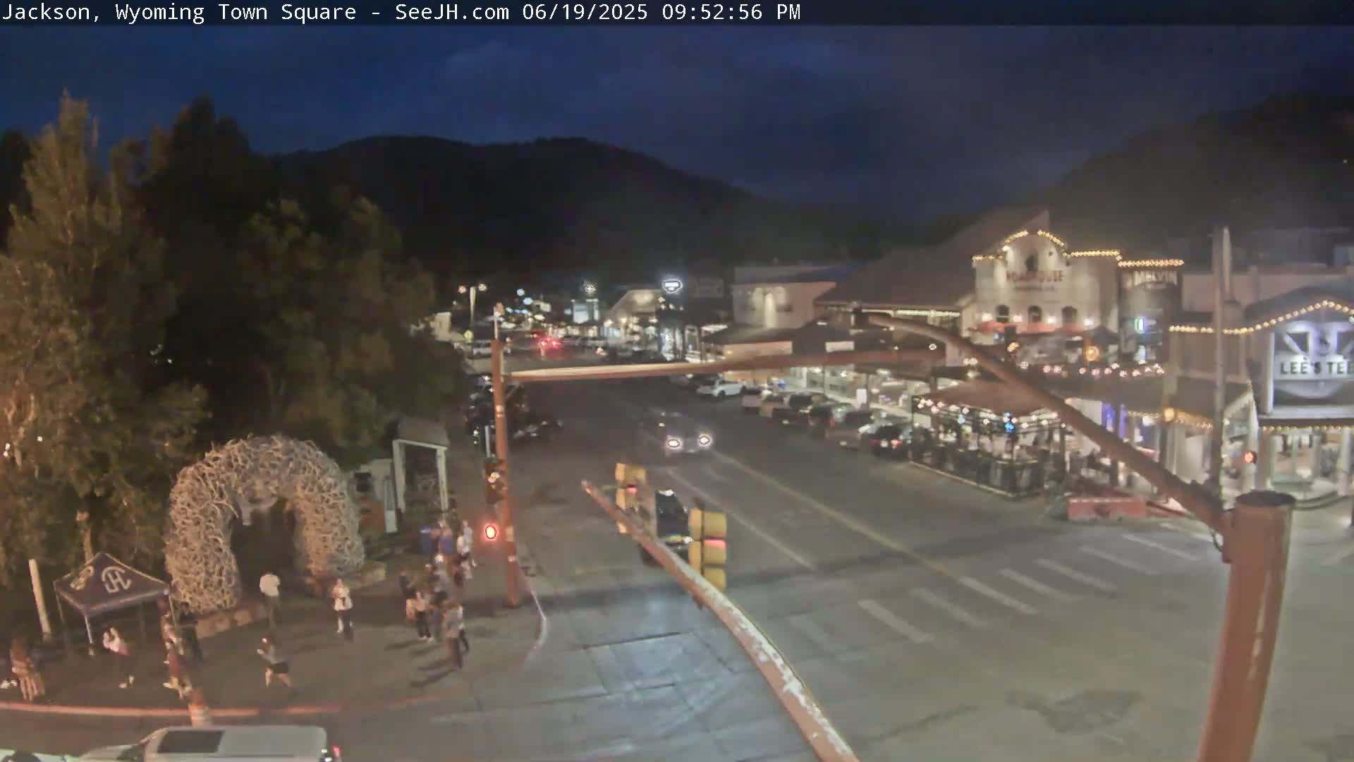 Jackson Hole, Jackson Town Junction Easy View Live Cam - Jackson, Teton, Wyoming, USA
