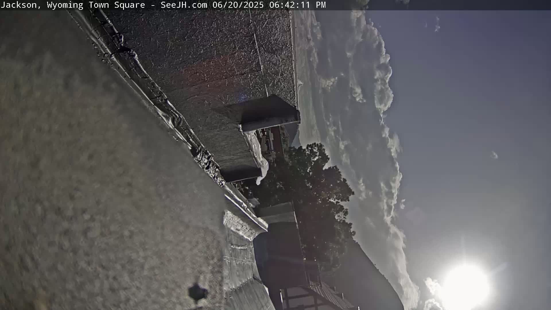 Jackson Hole, Jackson Town Junction Easy View Live Cam - Jackson, Teton, Wyoming, USA