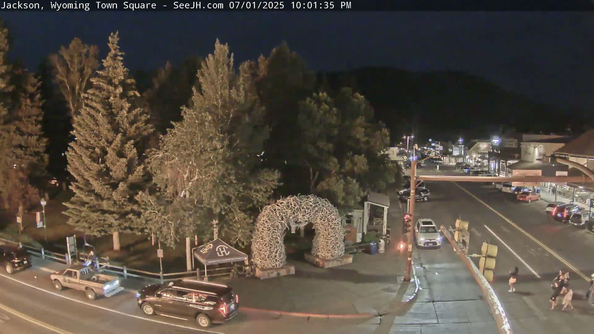 Jackson Hole, Jackson Town Junction Easy View Live Cam - Jackson, Teton, Wyoming, USA