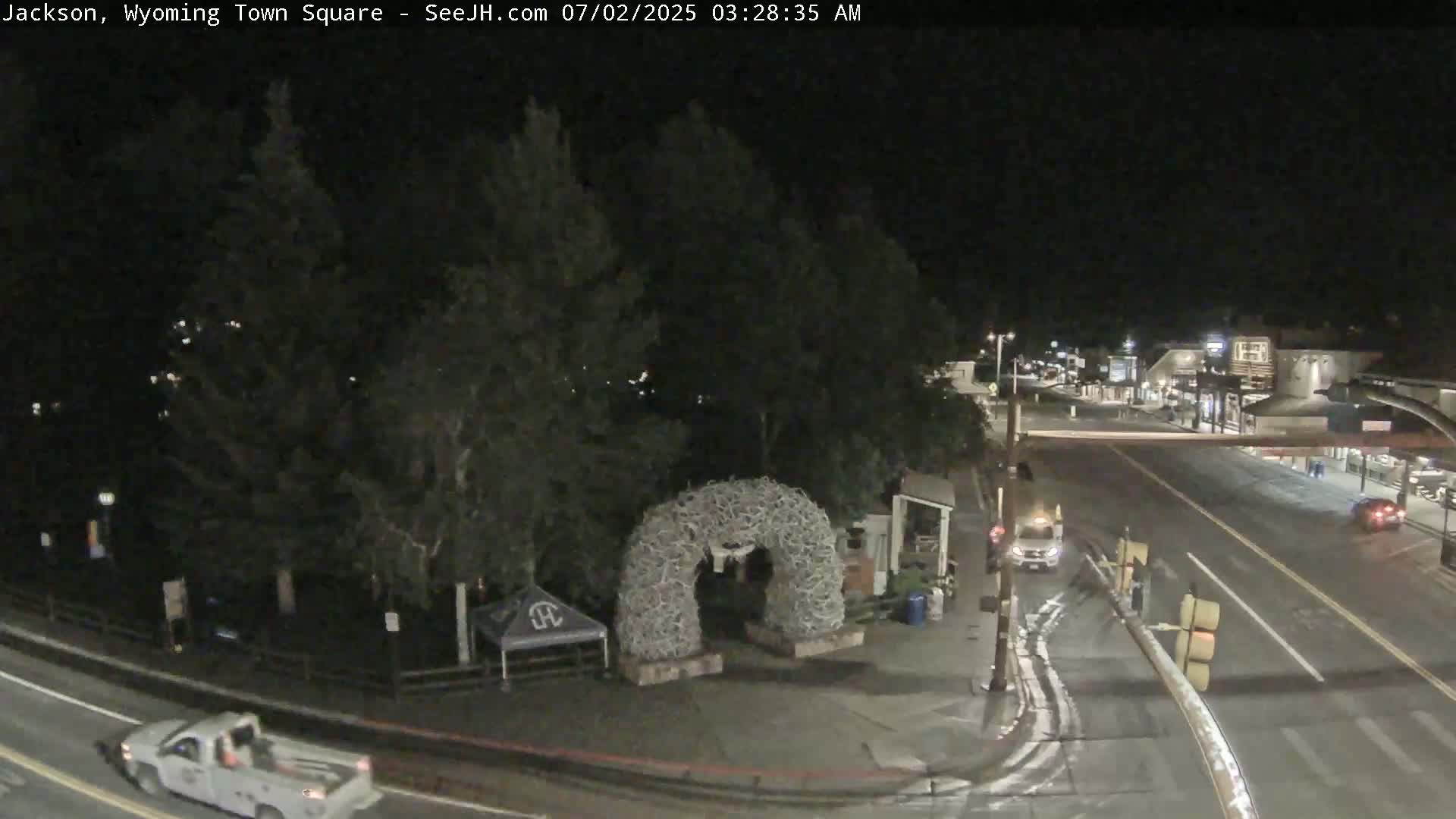 Jackson Hole, Jackson Town Junction Easy View Live Cam - Jackson, Teton, Wyoming, USA