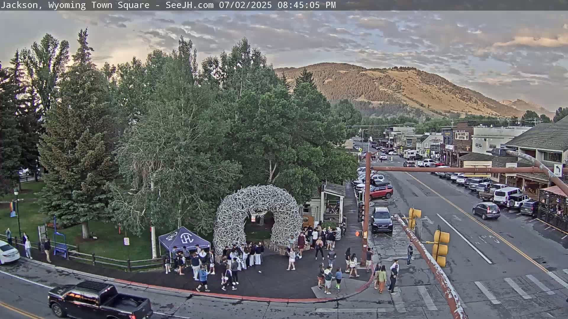 Jackson Hole, Jackson Town Junction Easy View Live Cam - Jackson, Teton, Wyoming, USA
