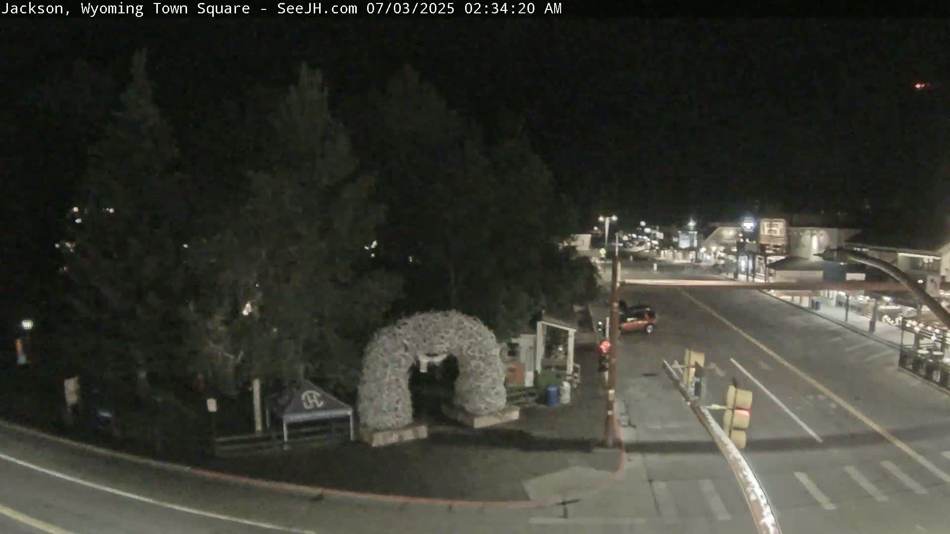Jackson Hole, Jackson Town Junction Easy View Live Cam - Jackson, Teton, Wyoming, USA