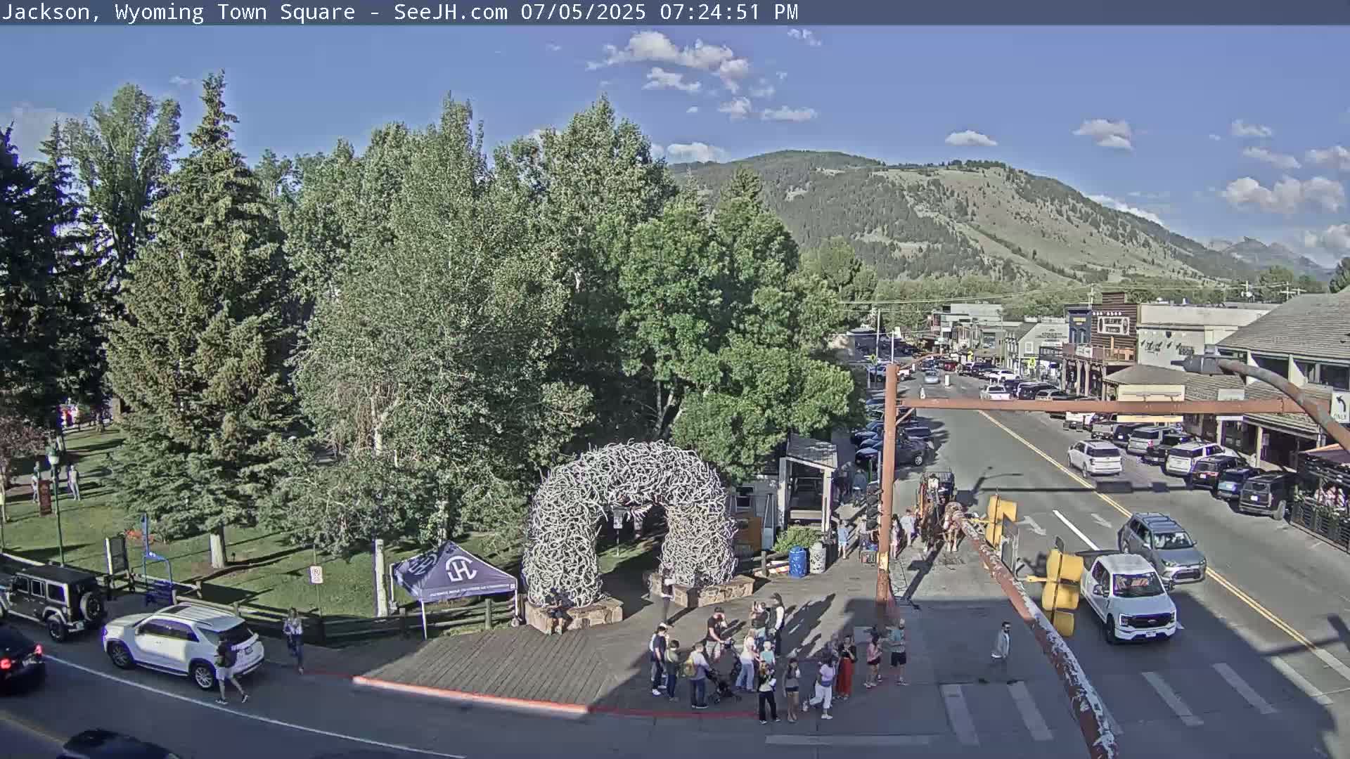 Jackson Hole, Jackson Town Junction Easy View Live Cam - Jackson, Teton, Wyoming, USA