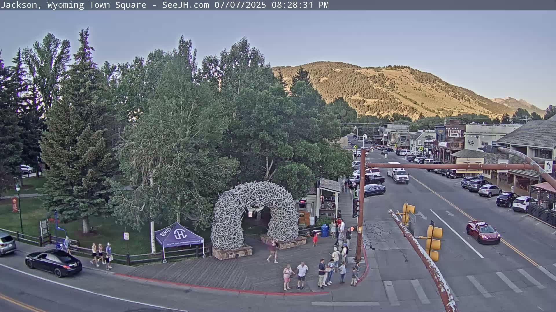 Jackson Hole, Jackson Town Junction Easy View Live Cam - Jackson, Teton, Wyoming, USA