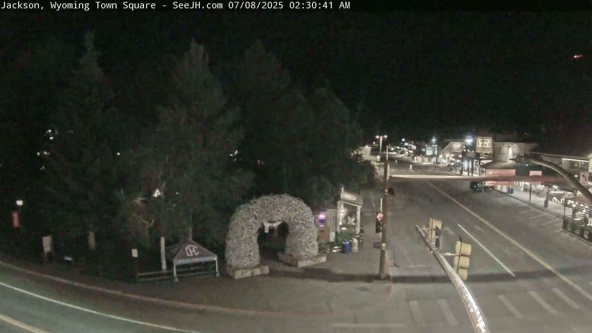 Jackson Hole, Jackson Town Junction Easy View Live Cam - Jackson, Teton, Wyoming, USA