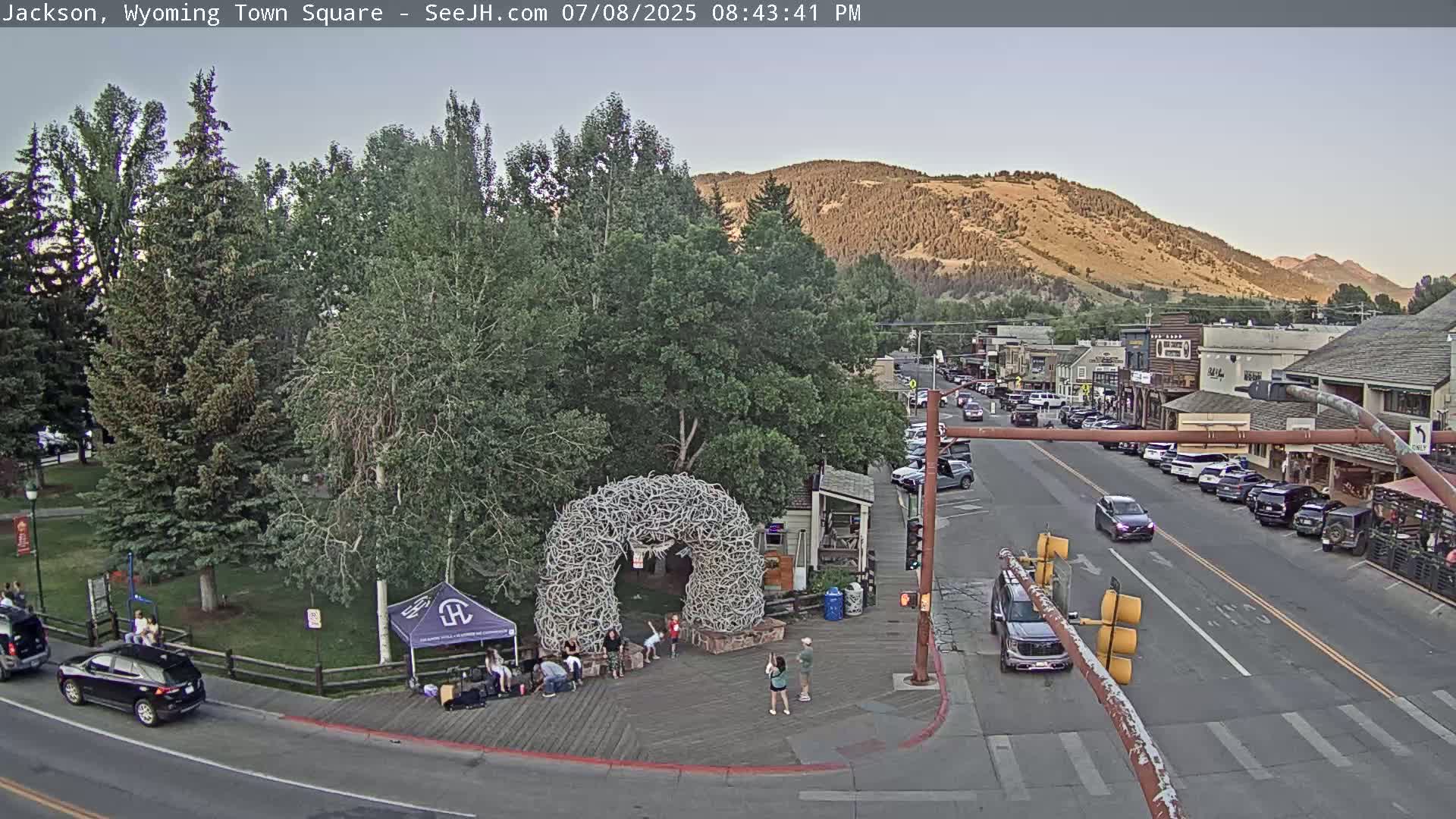 Jackson Hole, Jackson Town Junction Easy View Live Cam - Jackson, Teton, Wyoming, USA