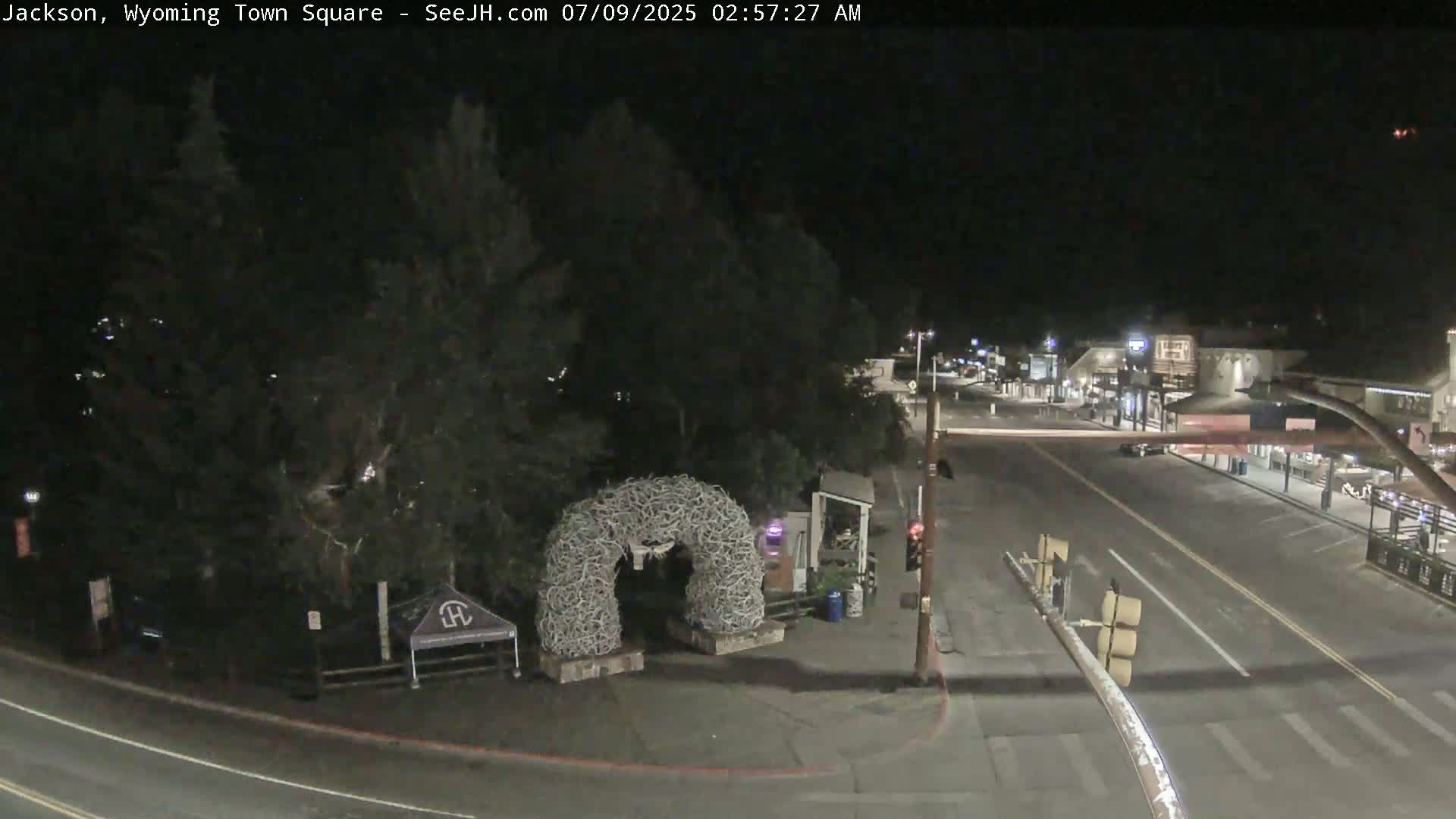 Jackson Hole, Jackson Town Junction Easy View Live Cam - Jackson, Teton, Wyoming, USA
