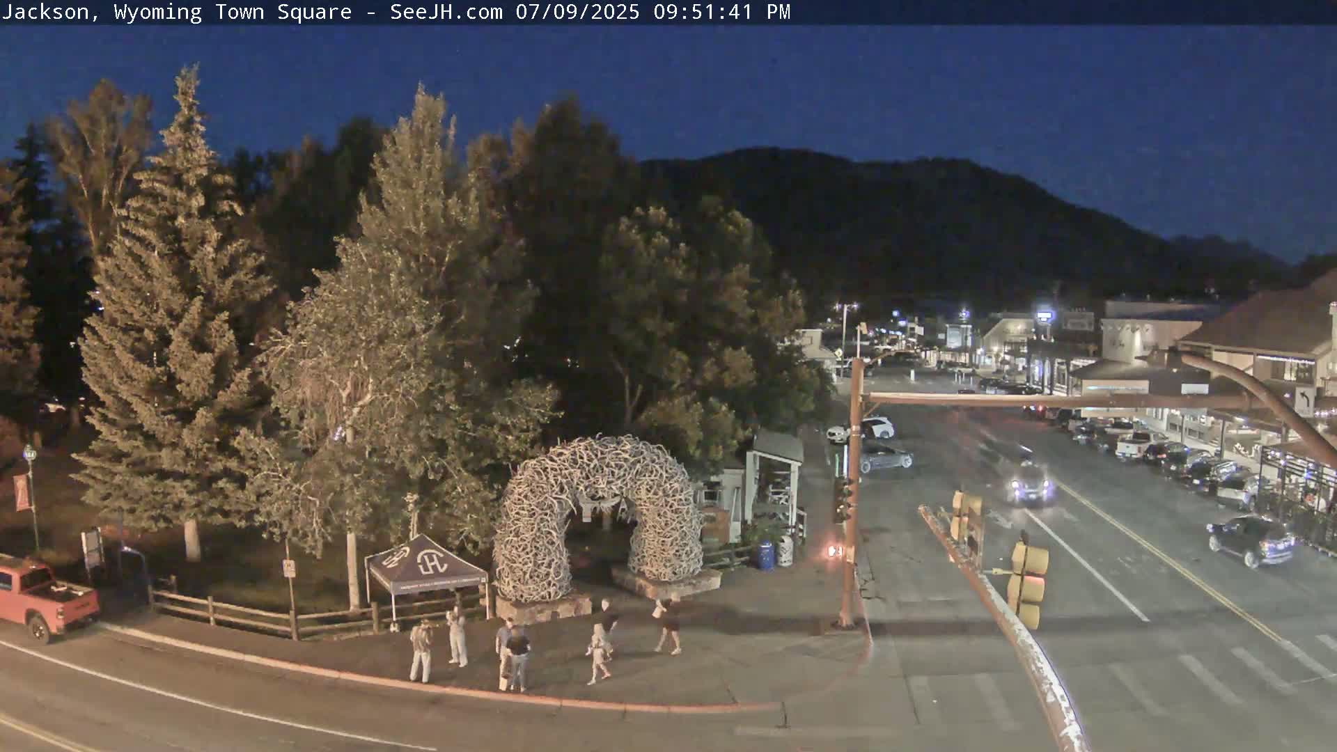 Jackson Hole, Jackson Town Junction Easy View Live Cam - Jackson, Teton, Wyoming, USA