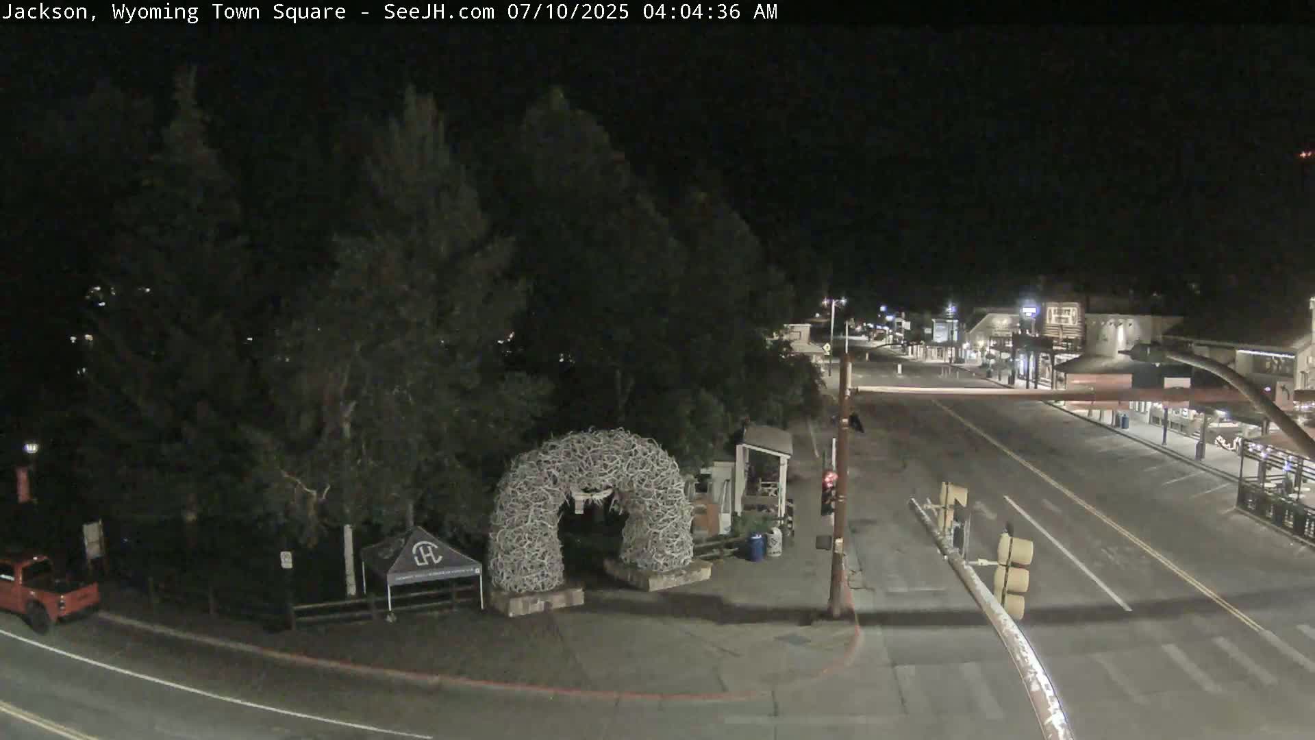 Jackson Hole, Jackson Town Junction Easy View Live Cam - Jackson, Teton, Wyoming, USA