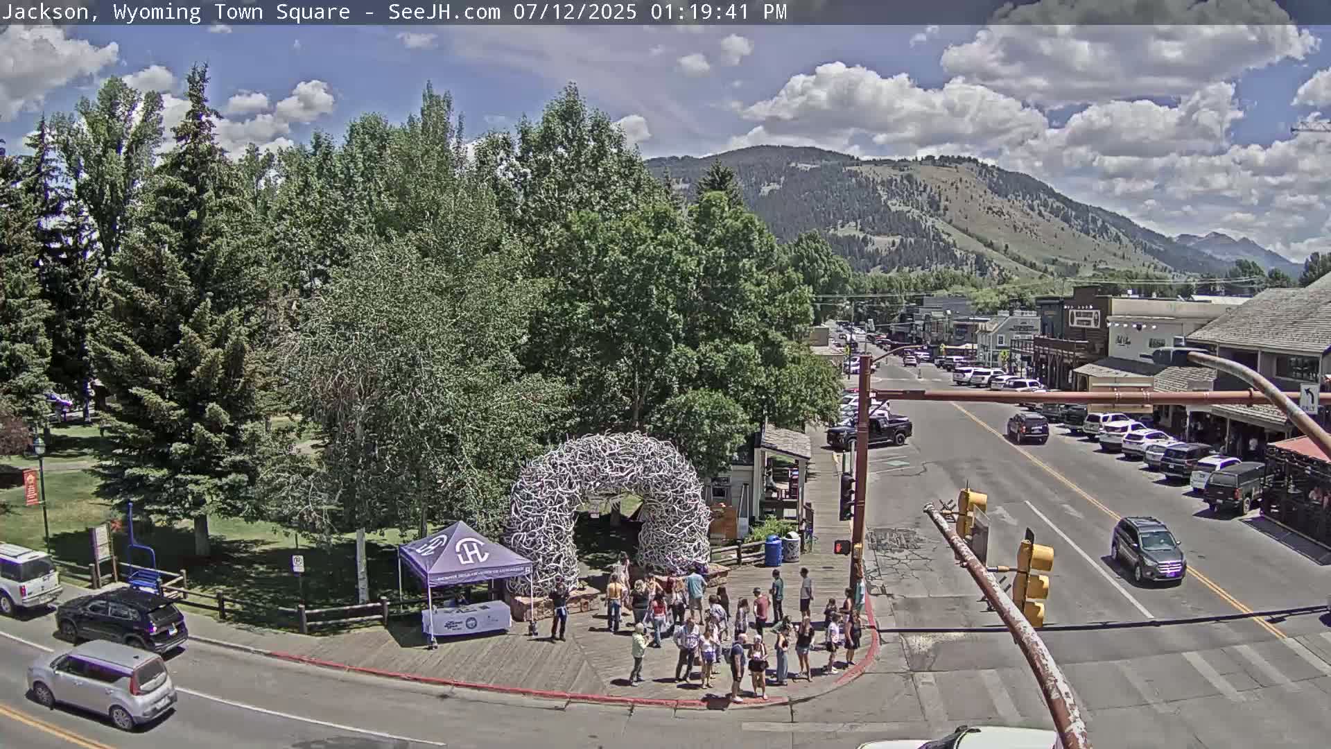 Jackson Hole, Jackson Town Junction Easy View Live Cam - Jackson, Teton, Wyoming, USA