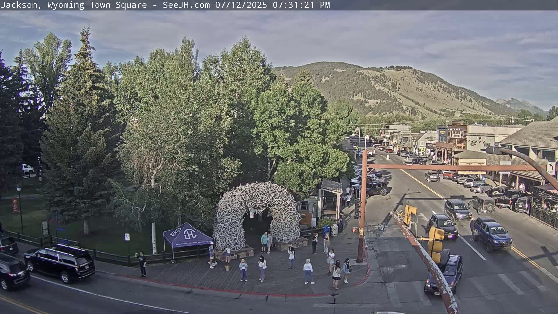 Jackson Hole, Jackson Town Junction Easy View Live Cam - Jackson, Teton, Wyoming, USA