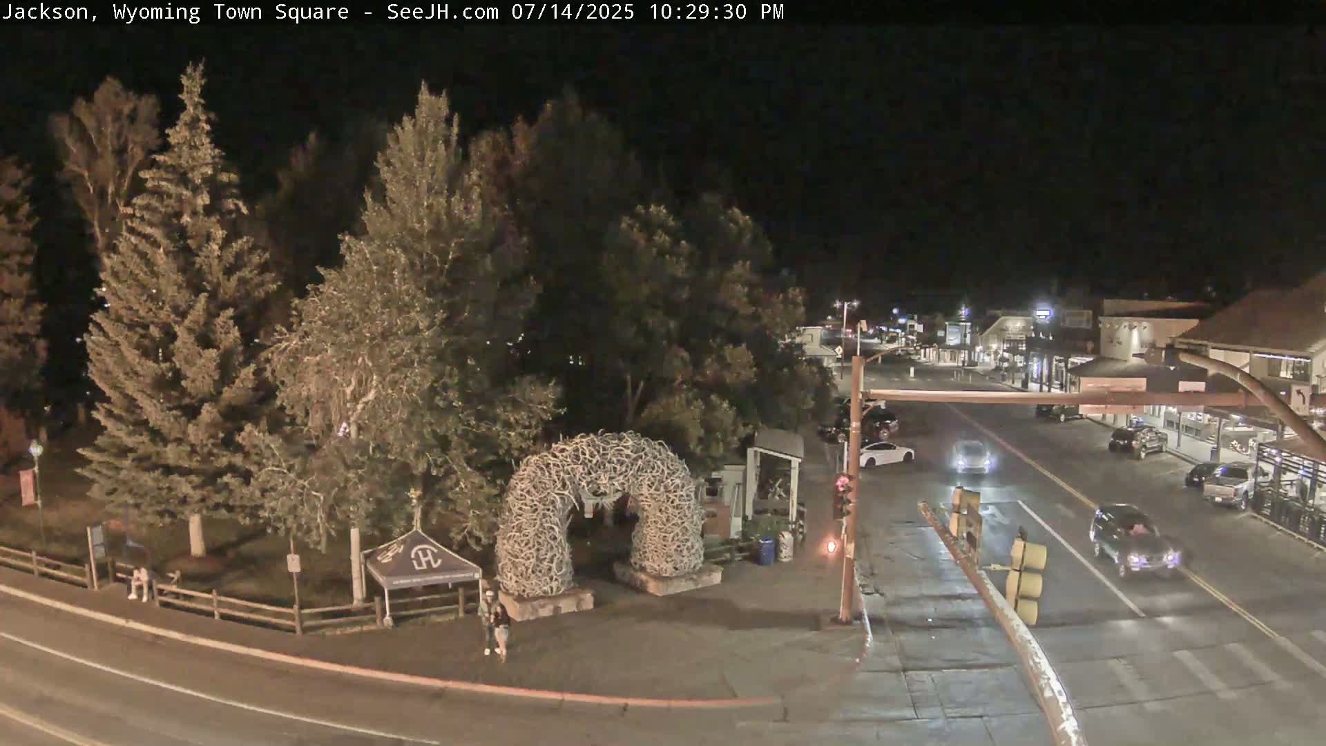 Jackson Hole, Jackson Town Junction Easy View Live Cam - Jackson, Teton, Wyoming, USA