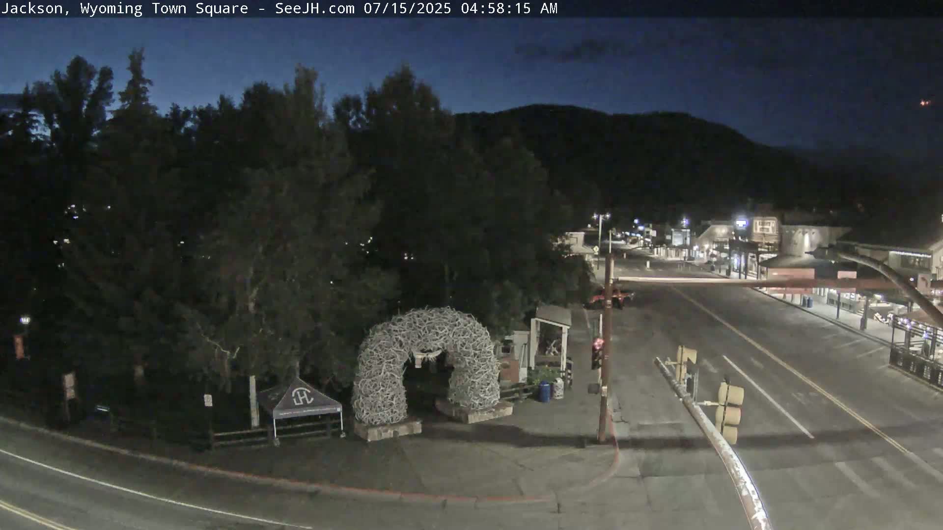 Jackson Hole, Jackson Town Junction Easy View Live Cam - Jackson, Teton, Wyoming, USA