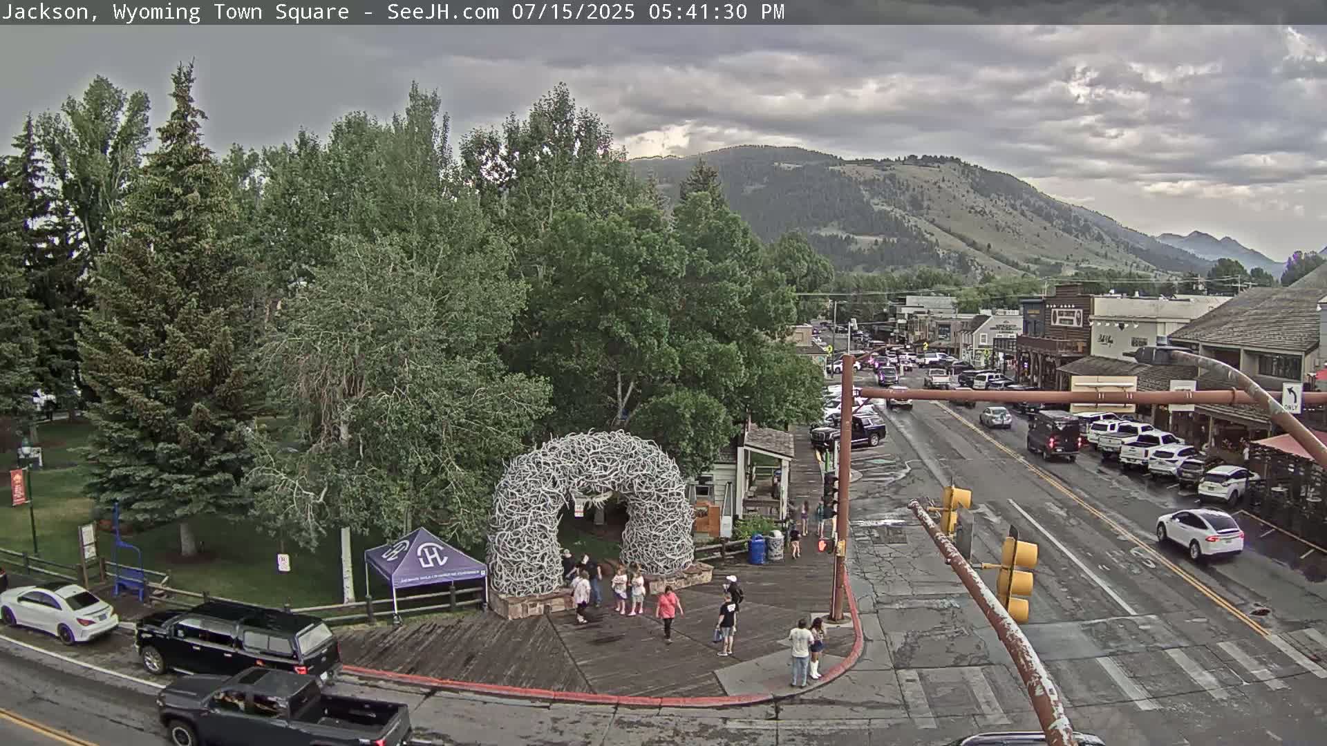 Jackson Hole, Jackson Town Junction Easy View Live Cam - Jackson, Teton, Wyoming, USA
