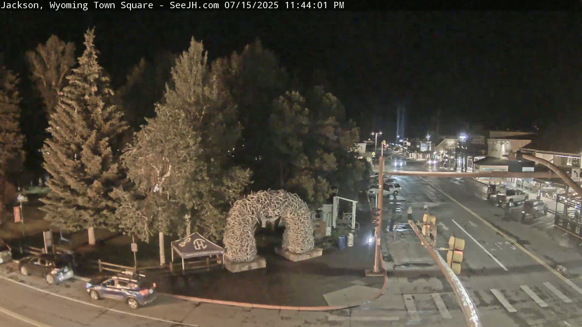 Jackson Hole, Jackson Town Junction Easy View Live Cam - Jackson, Teton, Wyoming, USA