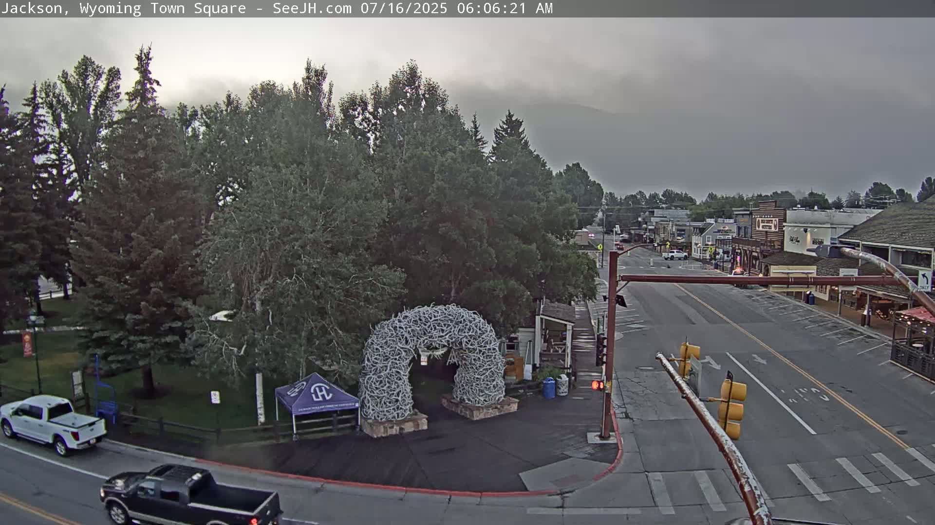 Jackson Hole, Jackson Town Junction Easy View Live Cam - Jackson, Teton, Wyoming, USA