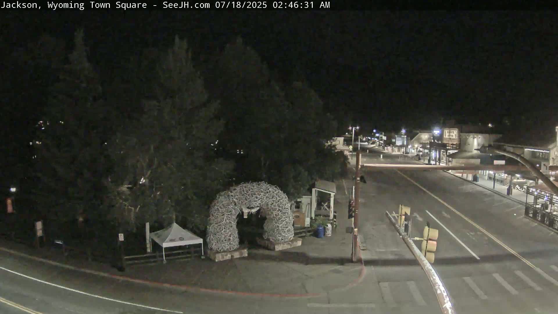 Jackson Hole, Jackson Town Junction Easy View Live Cam - Jackson, Teton, Wyoming, USA