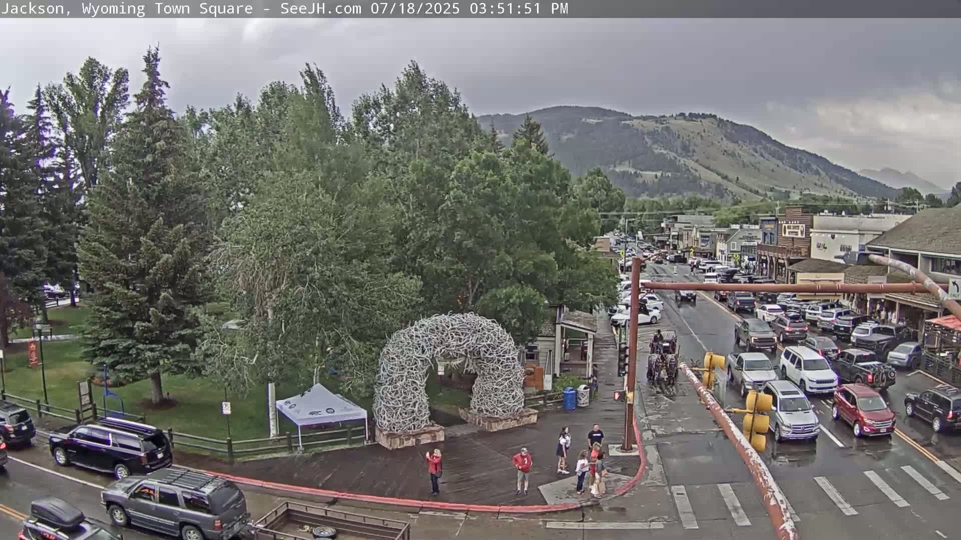 Jackson Hole, Jackson Town Junction Easy View Live Cam - Jackson, Teton, Wyoming, USA