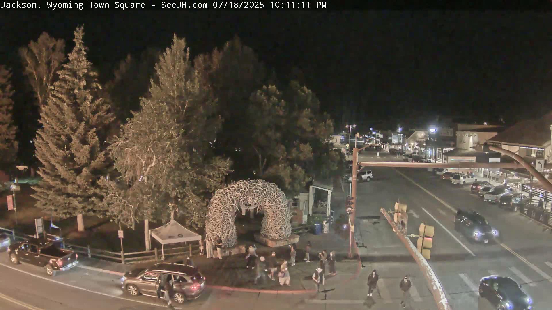 Jackson Hole, Jackson Town Junction Easy View Live Cam - Jackson, Teton, Wyoming, USA