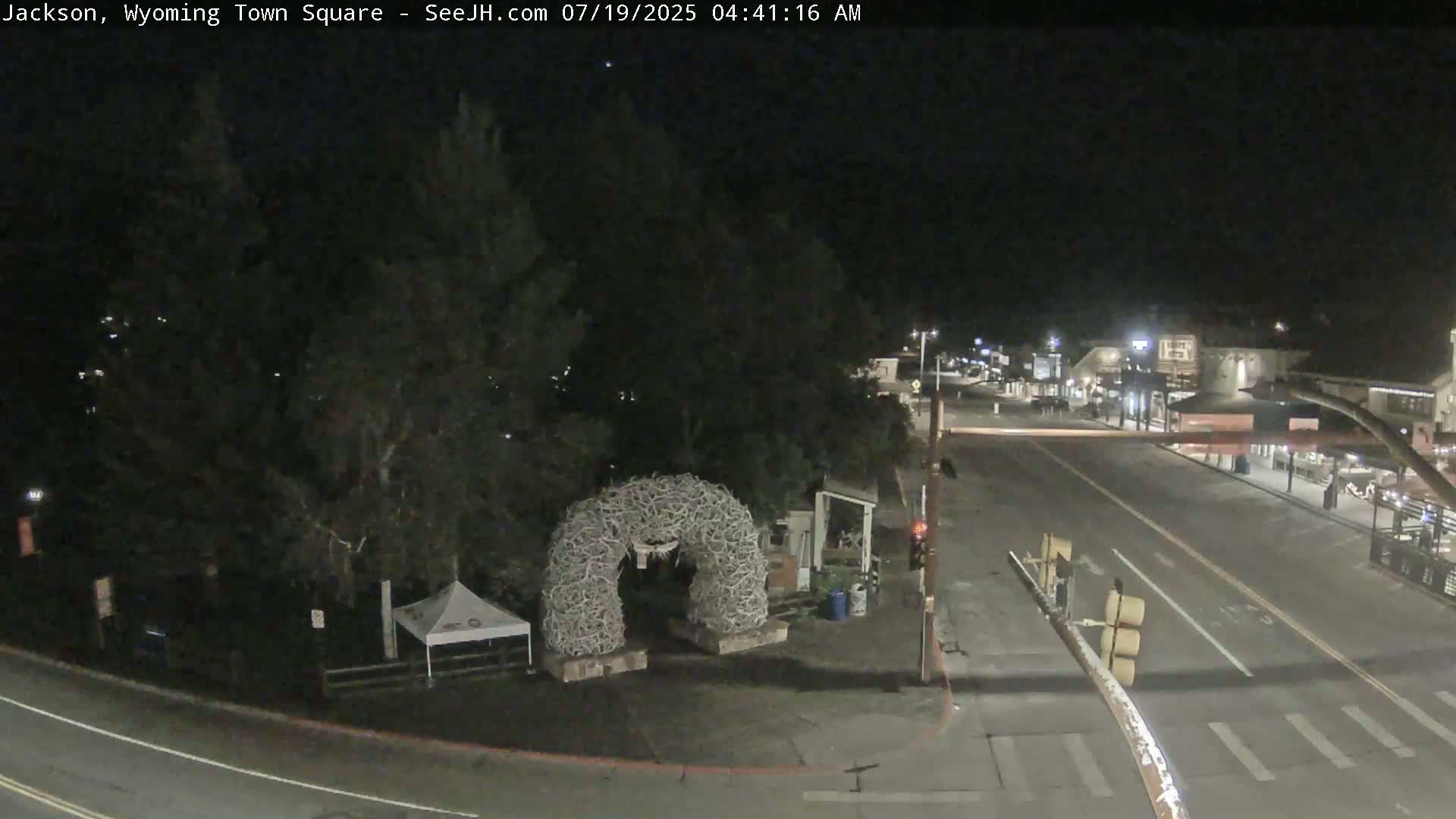 Jackson Hole, Jackson Town Junction Easy View Live Cam - Jackson, Teton, Wyoming, USA