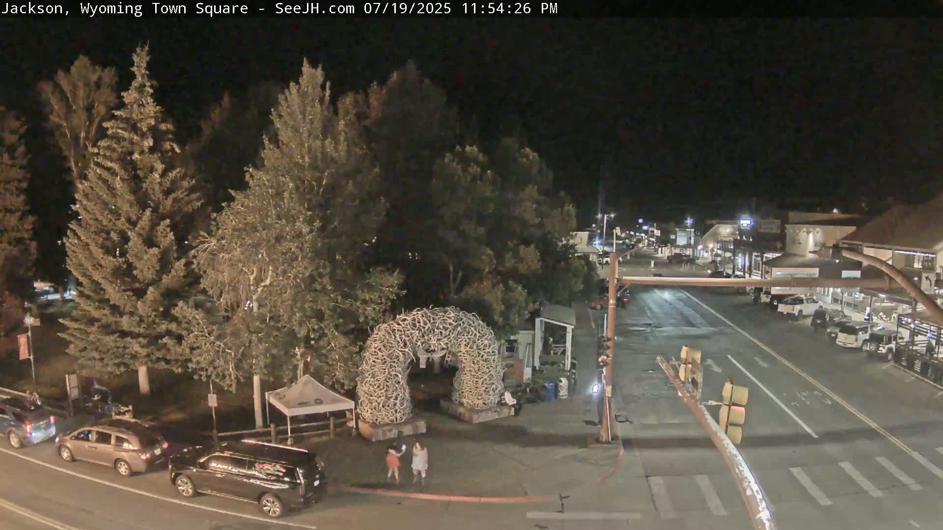 Jackson Hole, Jackson Town Junction Easy View Live Cam - Jackson, Teton, Wyoming, USA