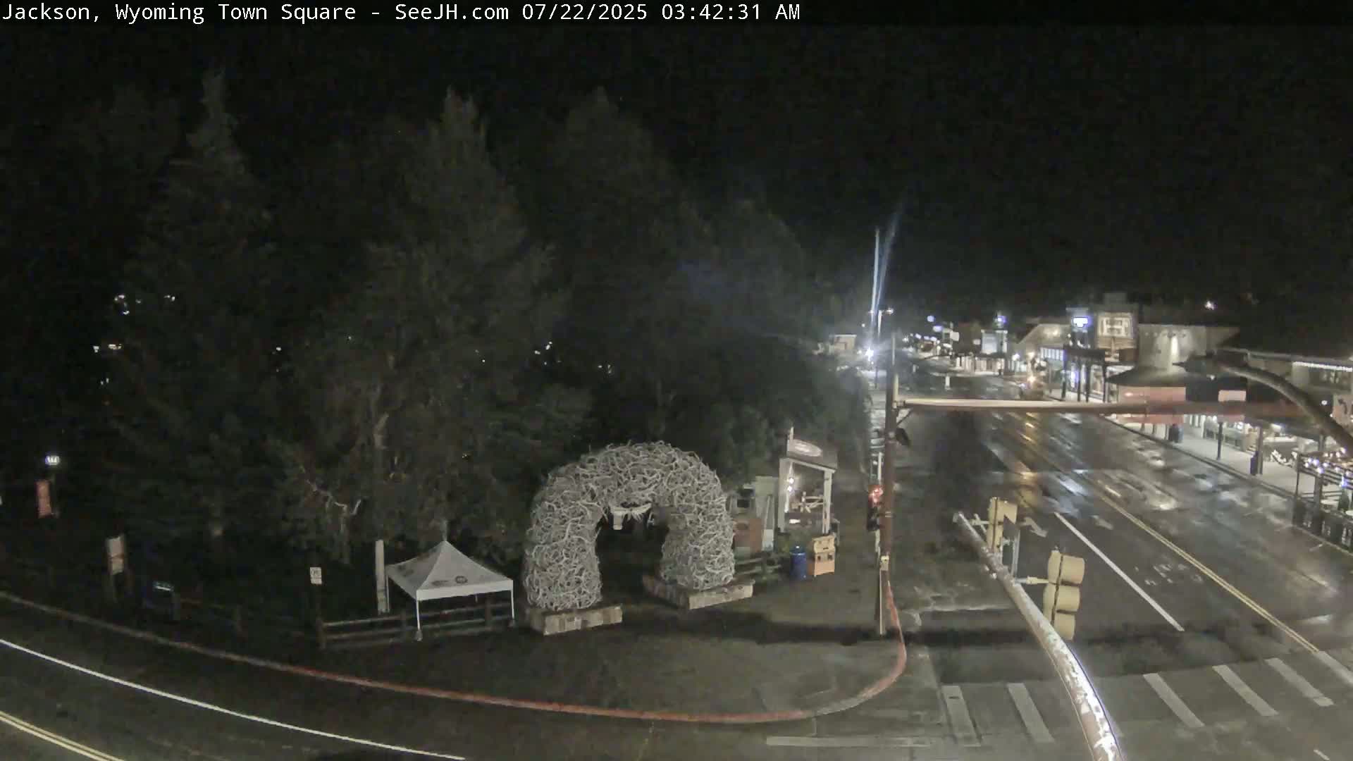 Jackson Hole, Jackson Town Junction Easy View Live Cam - Jackson, Teton, Wyoming, USA