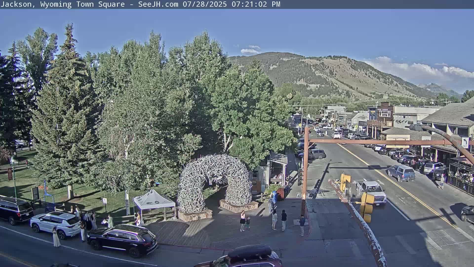 Jackson Hole, Jackson Town Junction Easy View Live Cam - Jackson, Teton, Wyoming, USA