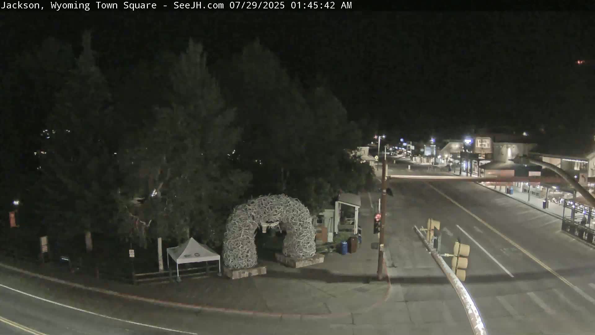 Jackson Hole, Jackson Town Junction Easy View Live Cam - Jackson, Teton, Wyoming, USA