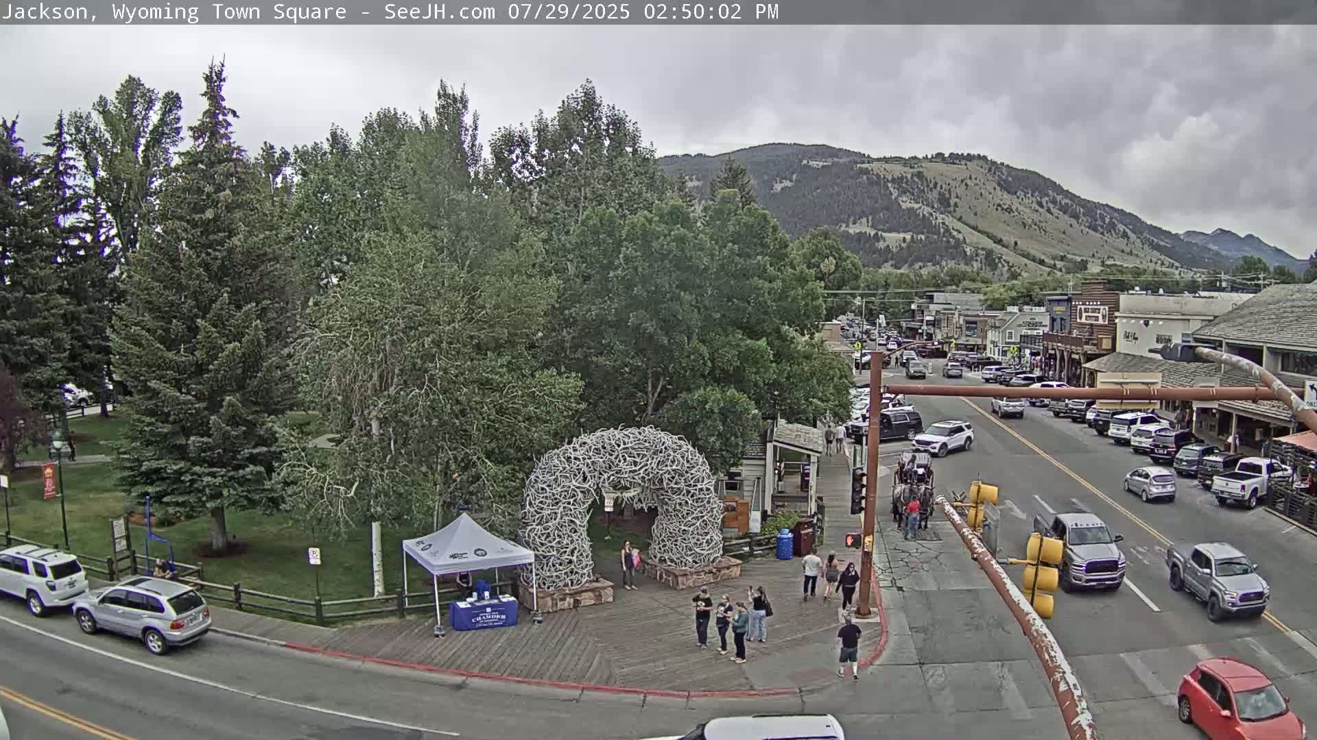 Jackson Hole, Jackson Town Junction Easy View Live Cam - Jackson, Teton, Wyoming, USA
