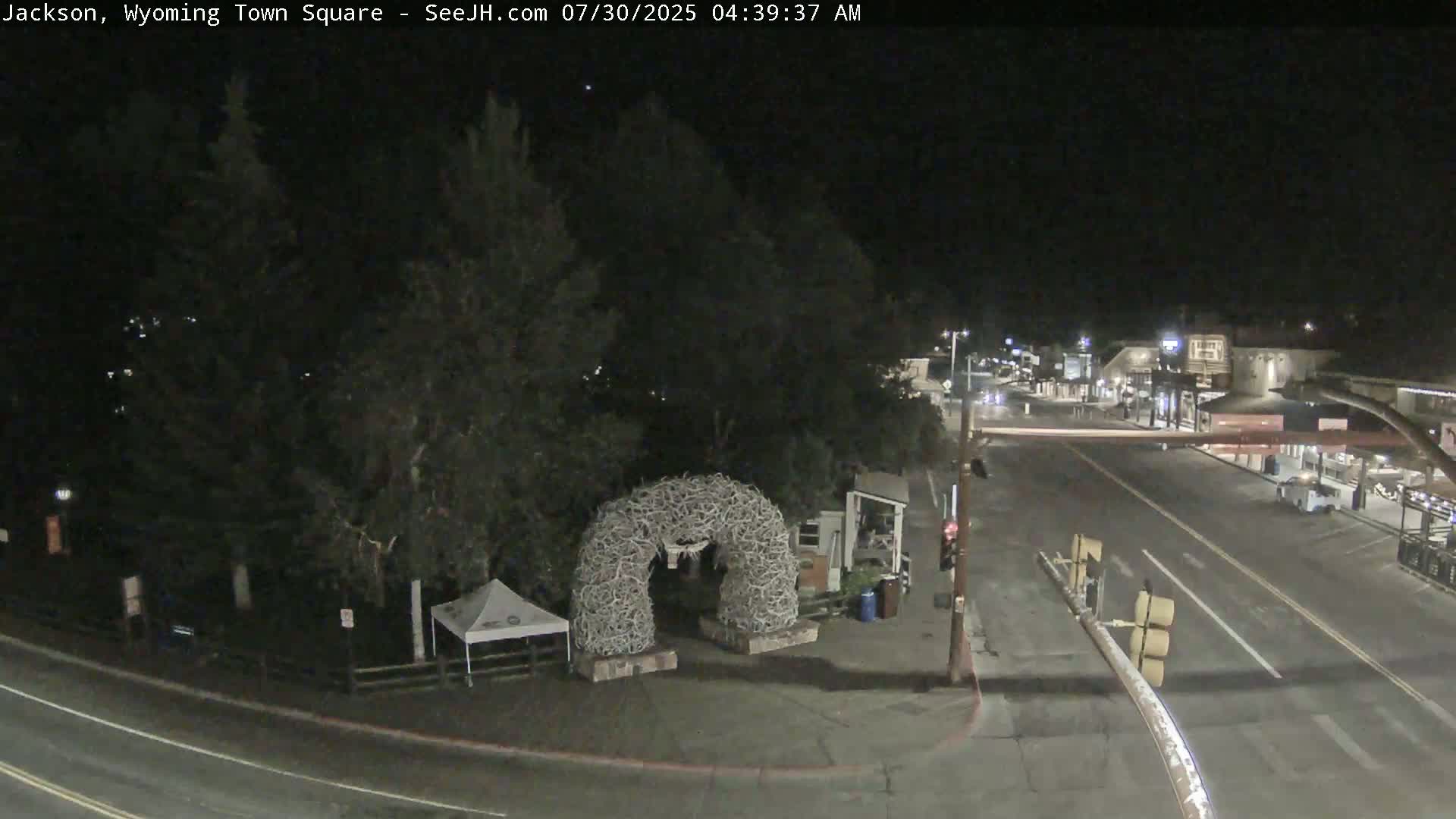 Jackson Hole, Jackson Town Junction Easy View Live Cam - Jackson, Teton, Wyoming, USA