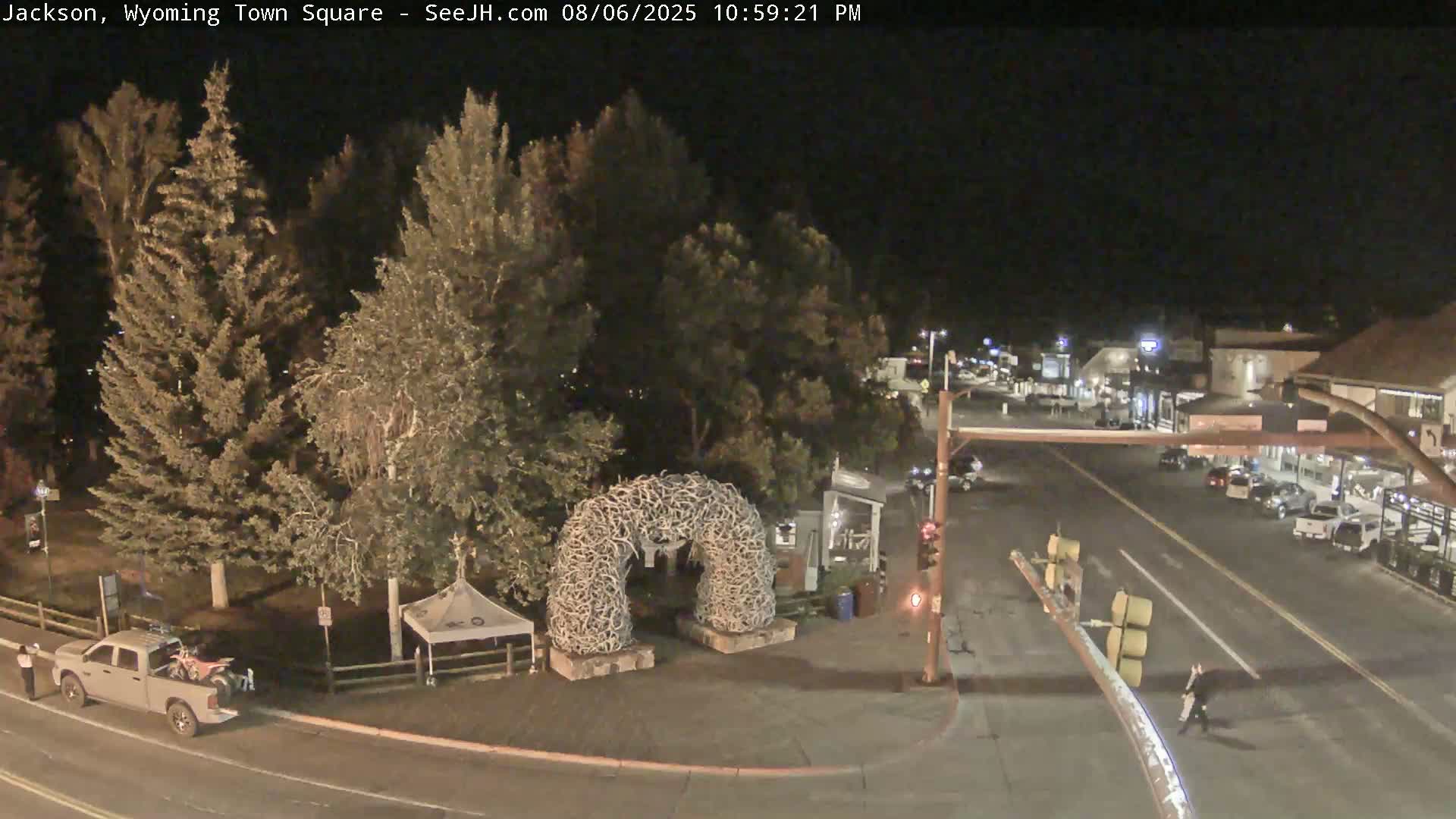Jackson Hole, Jackson Town Junction Easy View Live Cam - Jackson, Teton, Wyoming, USA