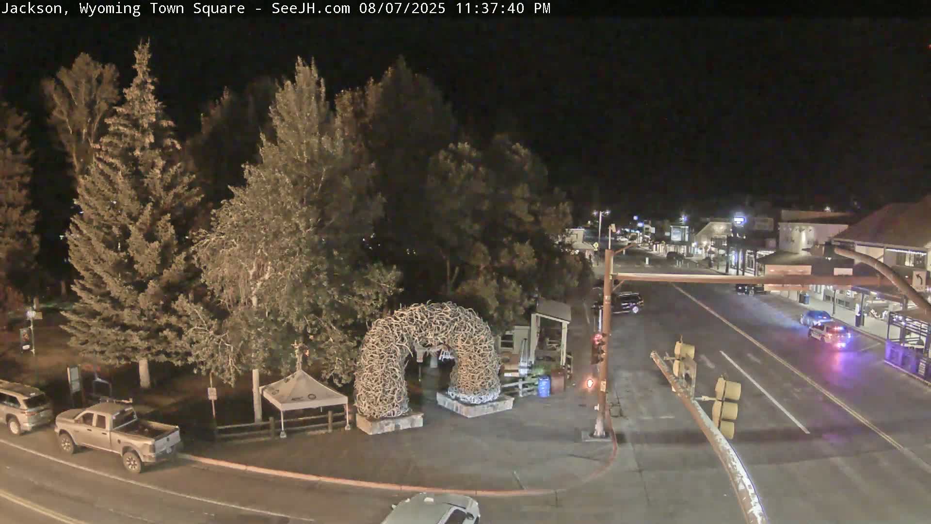 Jackson Hole, Jackson Town Junction Easy View Live Cam - Jackson, Teton, Wyoming, USA