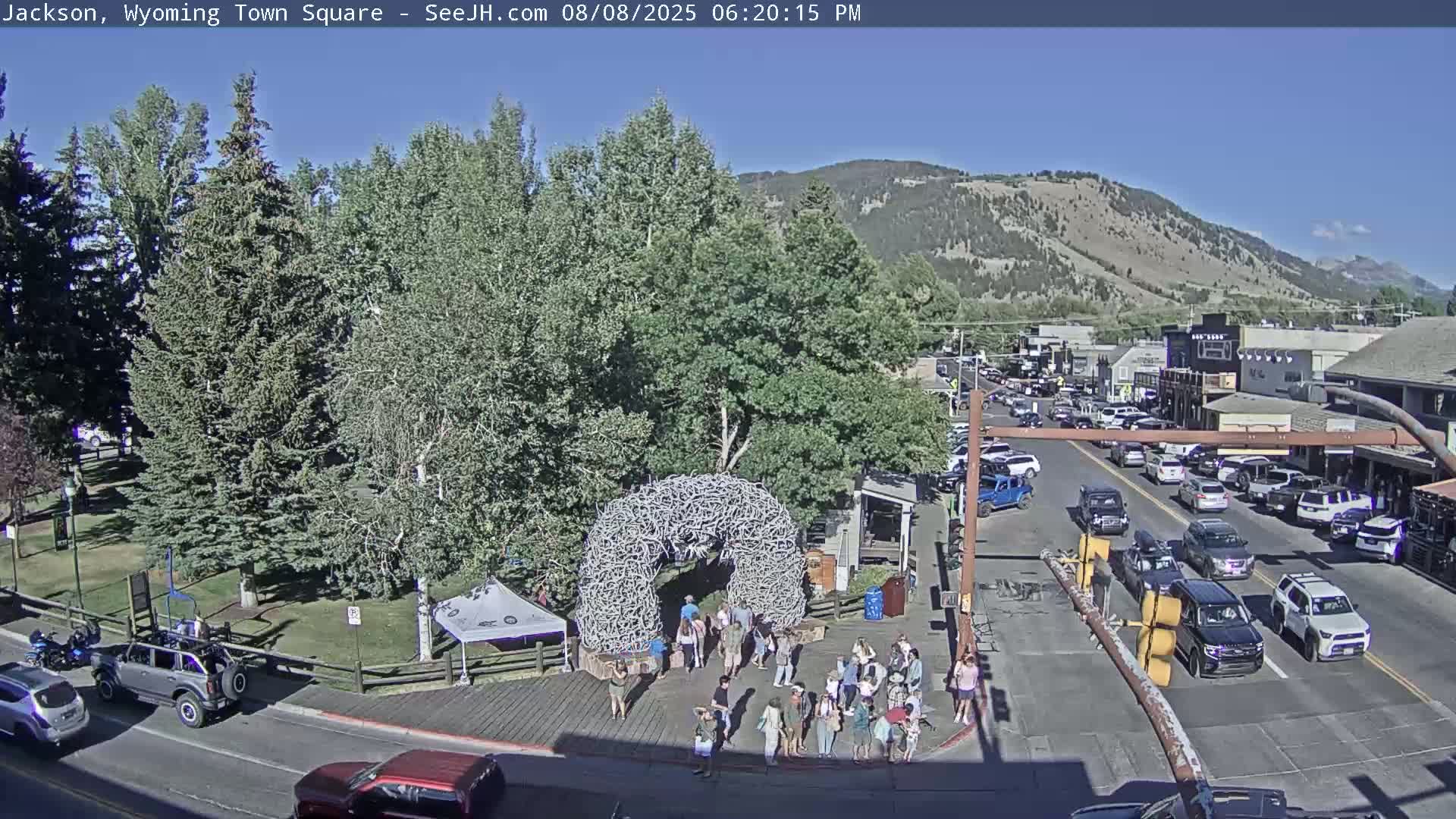 Jackson Hole, Jackson Town Junction Easy View Live Cam - Jackson, Teton, Wyoming, USA