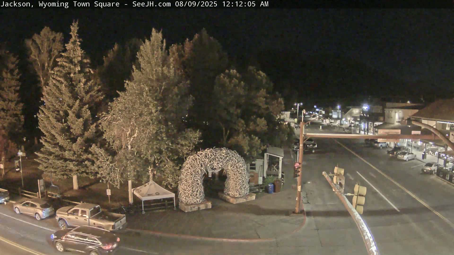 Jackson Hole, Jackson Town Junction Easy View Live Cam - Jackson, Teton, Wyoming, USA