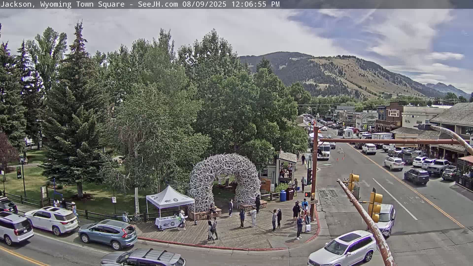 Jackson Hole, Jackson Town Junction Easy View Live Cam - Jackson, Teton, Wyoming, USA
