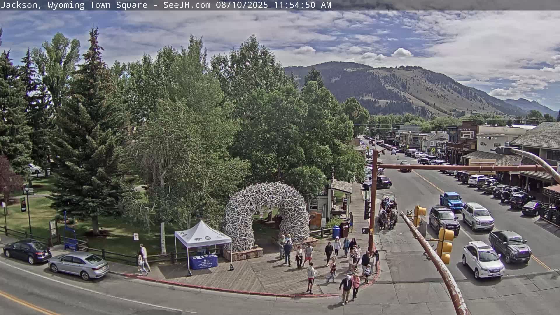 Jackson Hole, Jackson Town Junction Easy View Live Cam - Jackson, Teton, Wyoming, USA