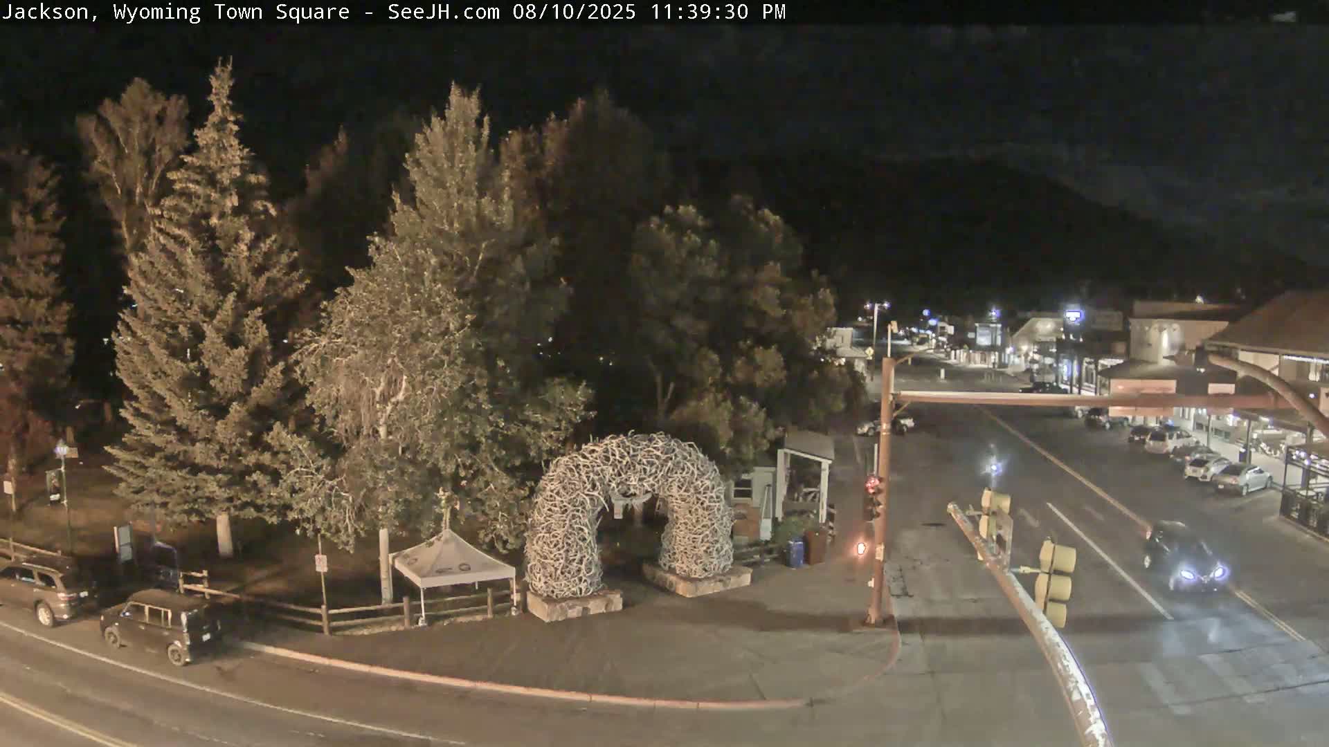 Jackson Hole, Jackson Town Junction Easy View Live Cam - Jackson, Teton, Wyoming, USA