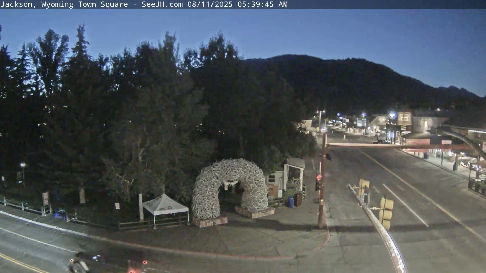 Jackson Hole, Jackson Town Junction Easy View Live Cam - Jackson, Teton, Wyoming, USA