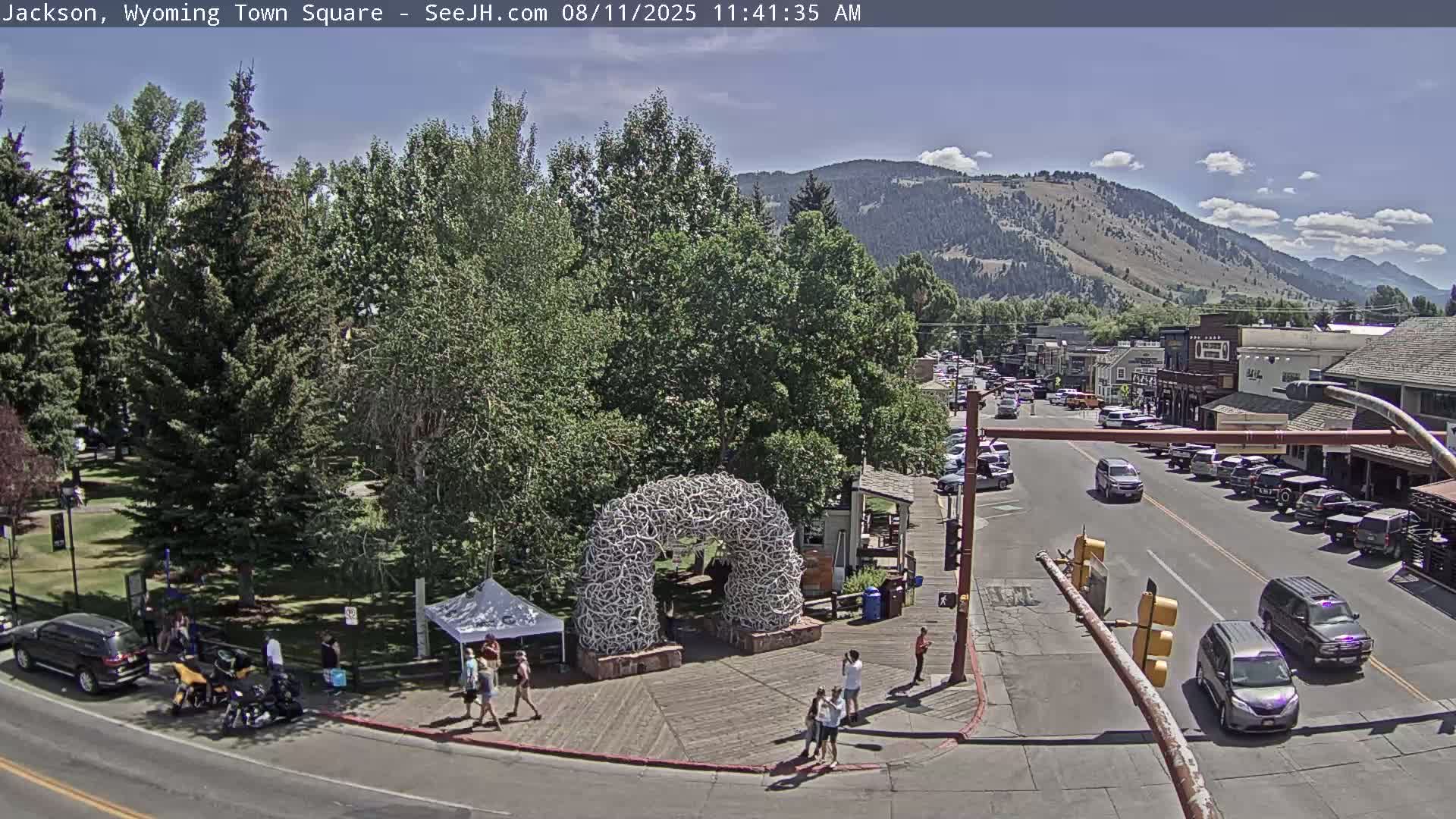 Jackson Hole, Jackson Town Junction Easy View Live Cam - Jackson, Teton, Wyoming, USA