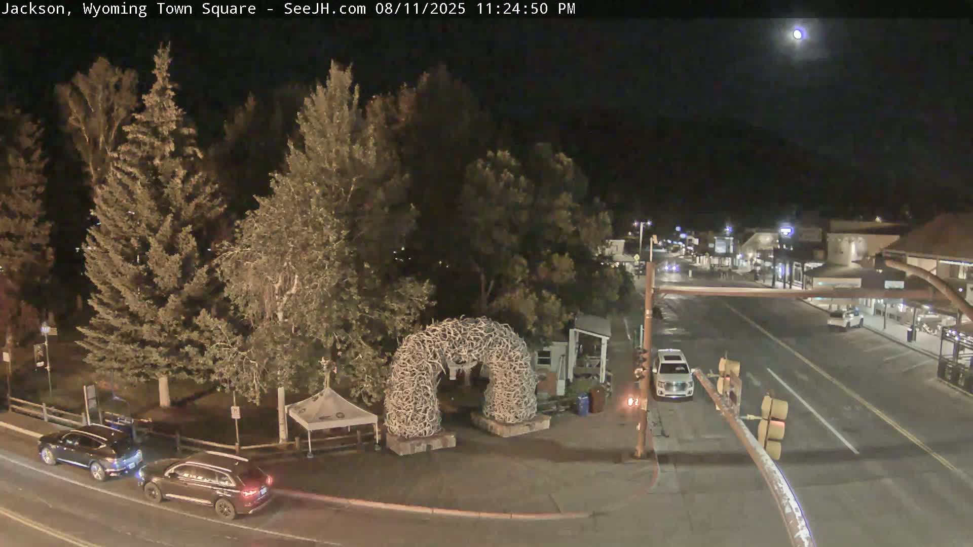 Jackson Hole, Jackson Town Junction Easy View Live Cam - Jackson, Teton, Wyoming, USA