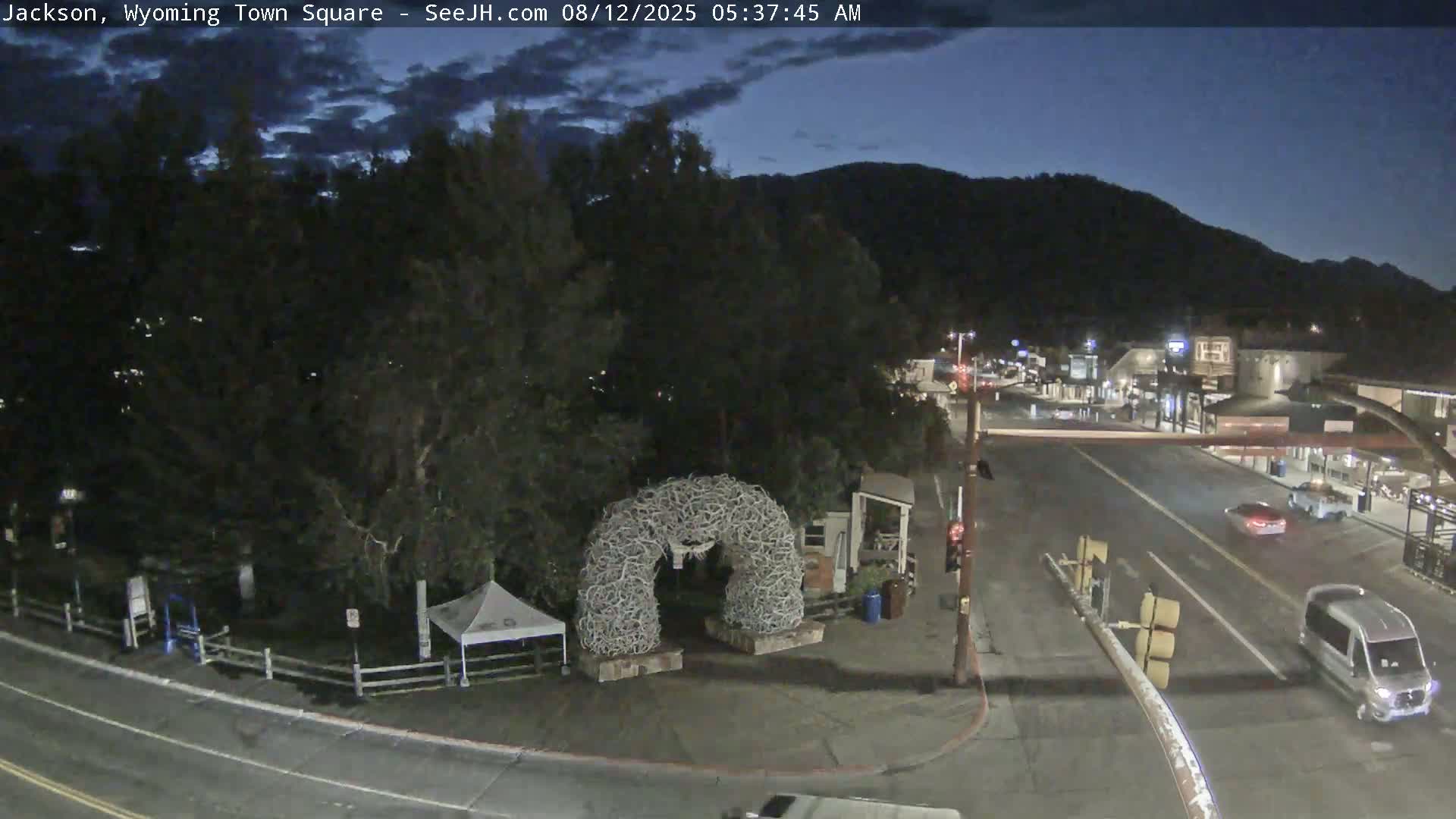 Jackson Hole, Jackson Town Junction Easy View Live Cam - Jackson, Teton, Wyoming, USA