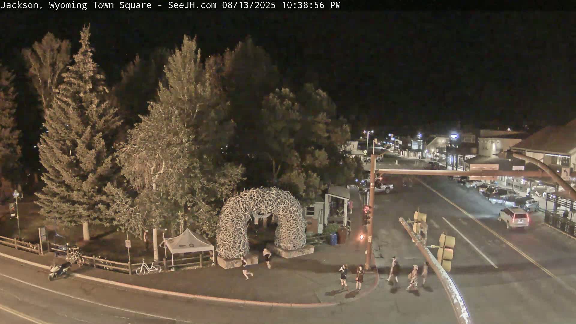 Jackson Hole, Jackson Town Junction Easy View Live Cam - Jackson, Teton, Wyoming, USA