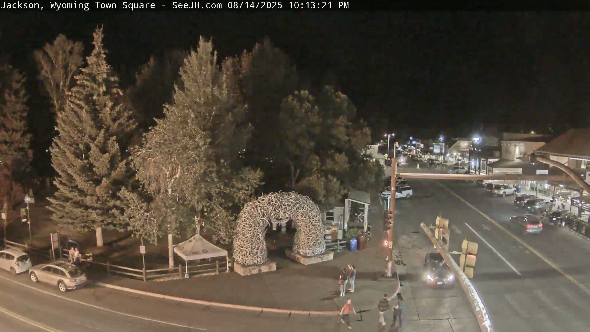 Jackson Hole, Jackson Town Junction Easy View Live Cam - Jackson, Teton, Wyoming, USA