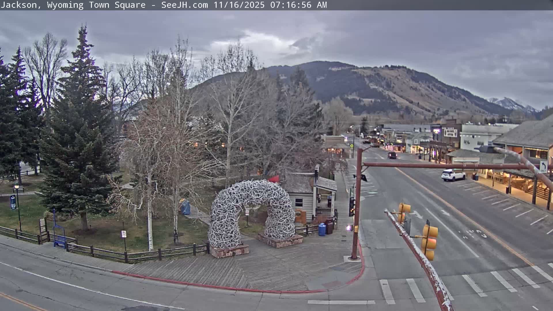 Jackson Hole, Jackson Town Junction Easy View Live Cam - Jackson, Teton, Wyoming, USA