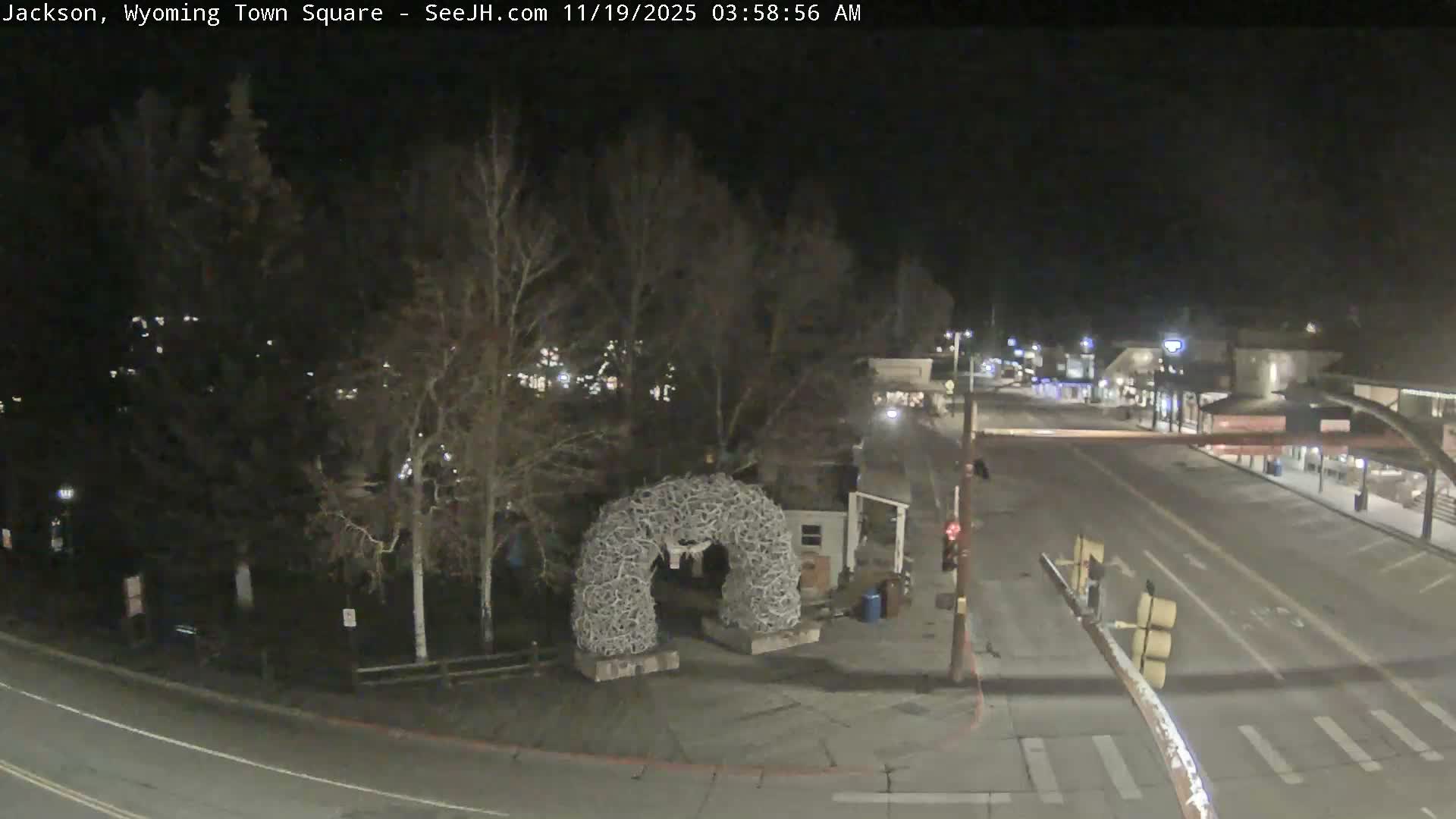 Jackson Hole, Jackson Town Junction Easy View Live Cam - Jackson, Teton, Wyoming, USA