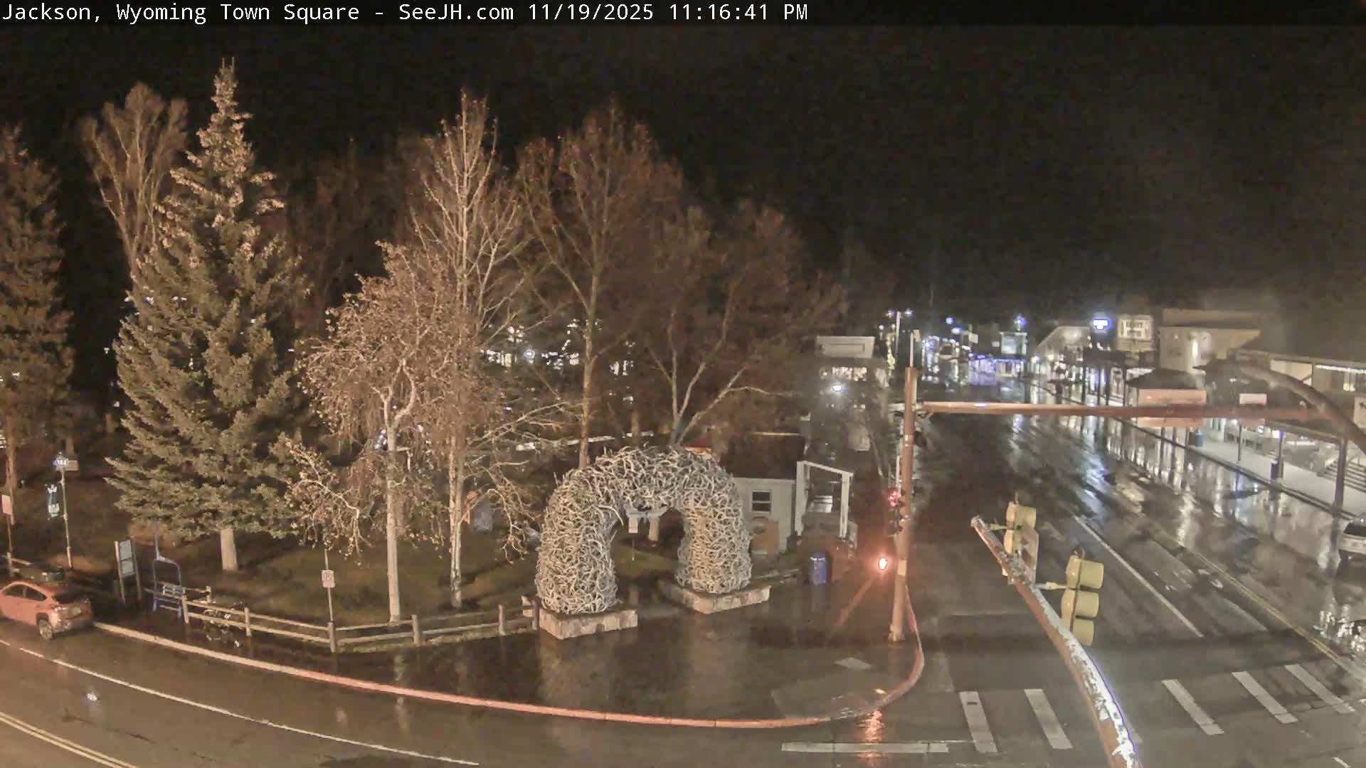 Jackson Hole, Jackson Town Junction Easy View Live Cam - Jackson, Teton, Wyoming, USA